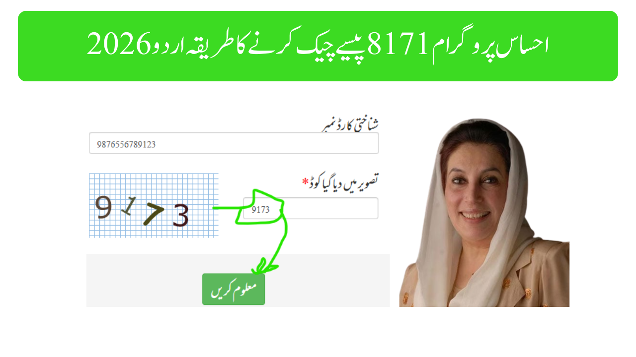 احساس پروگرام 8171 پیسے چیک کرنے کا طریقہ اردو 2026