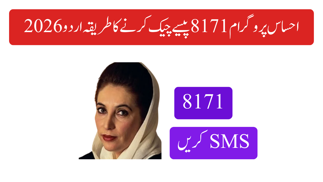 احساس پروگرام 8171 پیسے چیک کرنے کا طریقہ اردو 2026