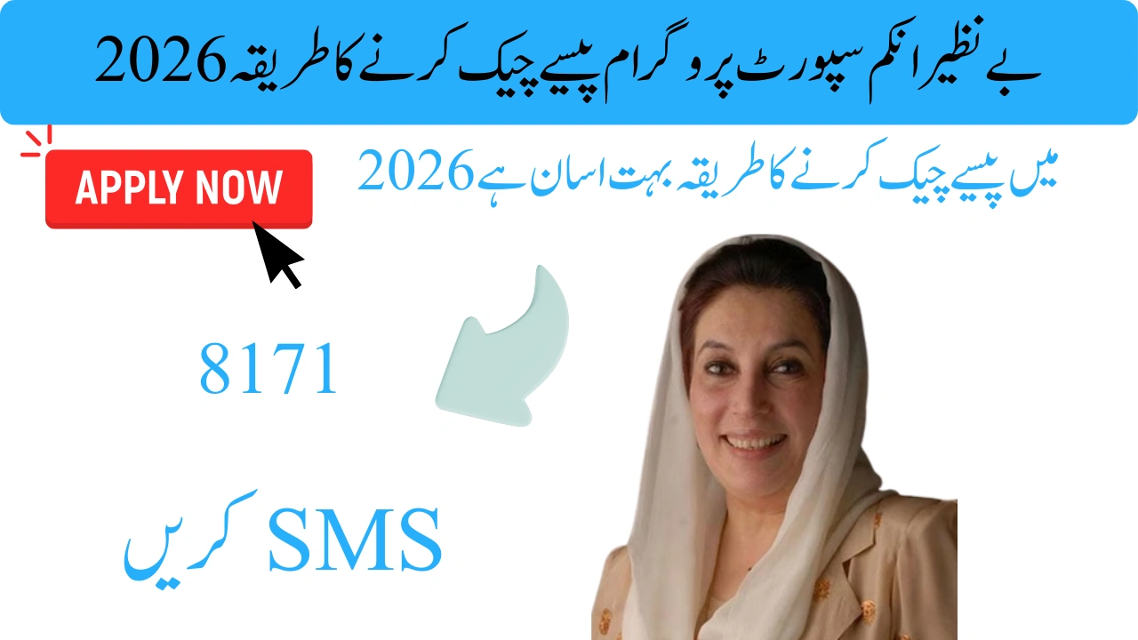بے نظیر انکم سپورٹ پروگرام پیسے چیک کرنے کا طریقہ 2026