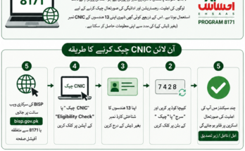 8171 آن لائن CNIC چیک کریں 2026