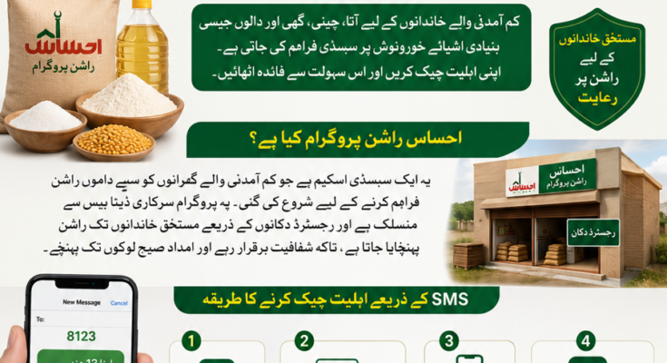 احساس راشن پروگرام اہلیت چیک کرنے کا طریقہ 2026
